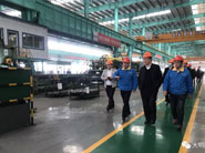 福田汽車股份常務副書記、監(jiān)事會主席邢洪金一行來訪大明泰安加工中心 福田汽車股份常務副書記、監(jiān)事會主席邢洪金一行來訪大明泰安加工中心